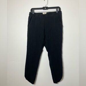 Marine Layer Pants‎ Womens Small Allison Crop Black Lyocell Tencel Coastal Beach